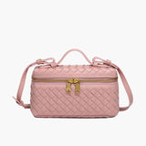 Olivia | Kompakte Umhängetasche aus geflochtenem Kunstleder