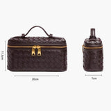 Olivia | Kompakte Umhängetasche aus geflochtenem Kunstleder