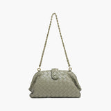 Tessa | Geflochtene Damen-Tasche mit Kettenriemen