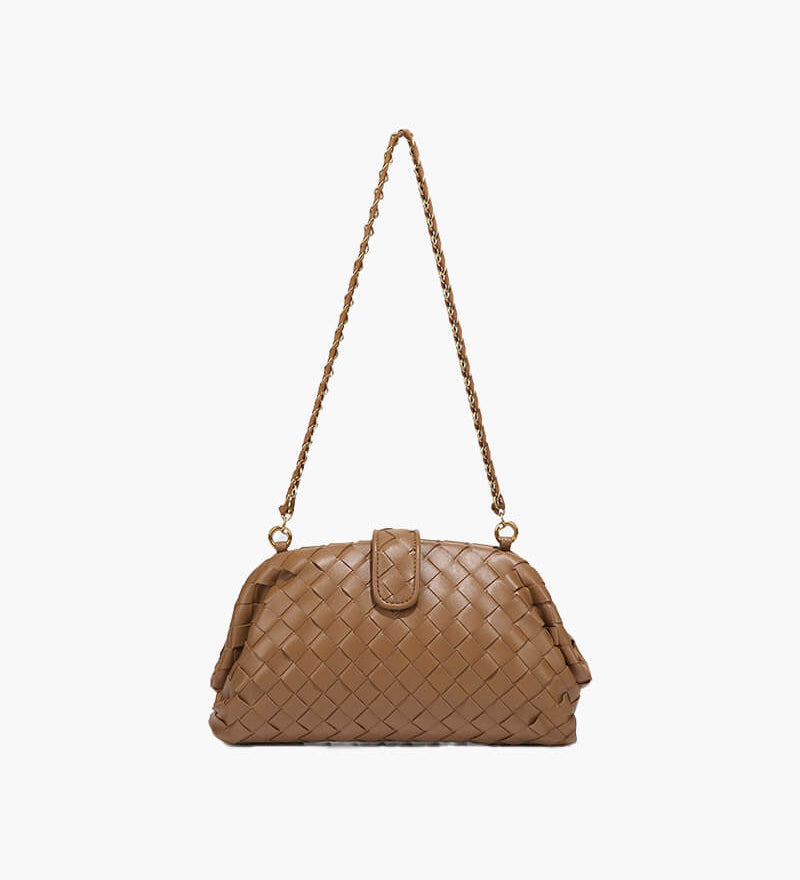 Tessa | Geflochtene Damen-Tasche mit Kettenriemen