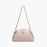 Tessa | Geflochtene Damen-Tasche mit Kettenriemen