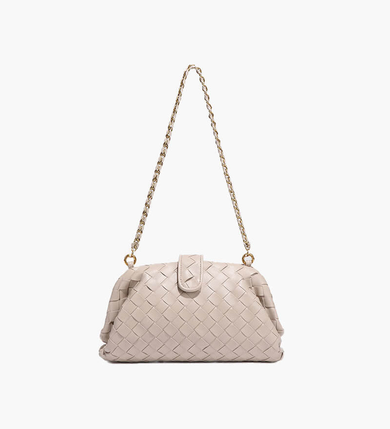 Tessa | Geflochtene Damen-Tasche mit Kettenriemen