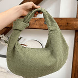 Elicia | Geflochtene Hobo-Tasche mit Knoten-Detail – Stilvoll und einzigartig