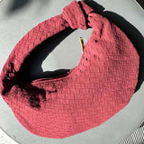 Elicia | Geflochtene Hobo-Tasche mit Knoten-Detail – Stilvoll und einzigartig