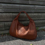 Charlyne | Große geflochtene Hobo-Tasche