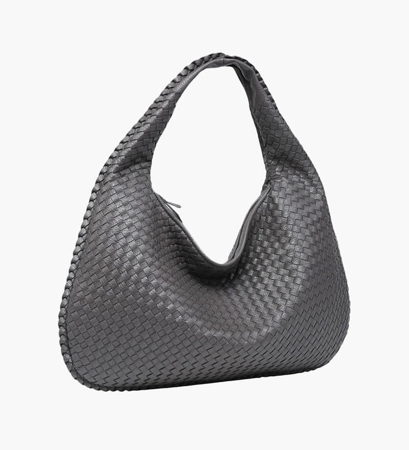 Charlyne | Große geflochtene Hobo-Tasche