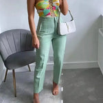 Isabell | High-Waisted Plissee-Hosen Zendoo.de