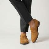 Herren Wildleder Loafer mit Penny-Riemen