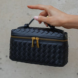 Olivia | Kompakte Umhängetasche aus geflochtenem Kunstleder