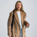 Elena | Suede Trenchcoat Zendoo.de