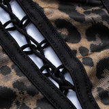 Irene | Korsett-Top mit Leopardenmuster & Schnürung