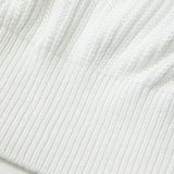 Elise | Racerback Bodycon Geripptes hochgeschlossenes Crop-Top