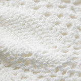 Nora | Weiß Handgehäkeltes Boho-Crop-Top mit Neckholder & verstellbaren Bindebändern