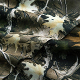 Anna | Off-Shoulder Mesh-Top mit Camouflage-Print & Trompetenärmeln