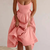 Romantisches A-Linien Kleid in Rosa – Ärmellos & figurbetont mit Vintage-Flair