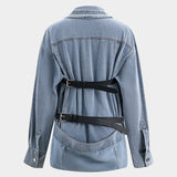 Ava | Oversized Denim-Hemd mit Knopfleiste – Lässiger Allrounder