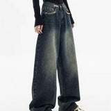 Vintage Baggy Jeans mit Wasch-Effekt – Moderner 90er-Look mit entspannter Passform