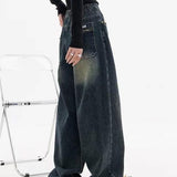 Vintage Baggy Jeans mit Wasch-Effekt – Moderner 90er-Look mit entspannter Passform