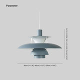 MaxMosaic | Moderne Schatten LED Hängelampe Buntes Metall Wohn/Schlafzimmer/Esszimmer Zendoo.de