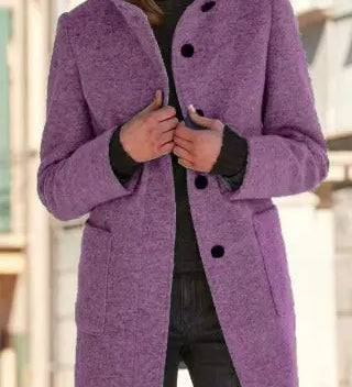 Carly | Wollmantel mit Knopfverschluss für Damen Zendoo.de