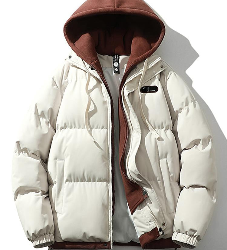 Herren Winterjacke mit Doppelkapuze – Warm & Stilvoll