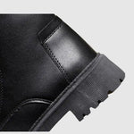 Winterstiefel aus schwarzem Leder - Delphine Zendoo.de