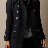 Adelina | Eleganter langer Trenchcoat Zendoo.de