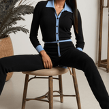 Lara | Modernes Zweiteiler-Set mit Hemd & Wide-Leg-Hose