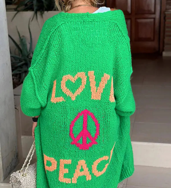 Blossom | LOVE & PEACE Strickjacke Zendoo.de