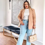 Sabina | Flared High-Waist Jeans |  trendy und stilvoll