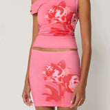 Annelie | Feminines Zweiteiler-Set mit Blumen-Print