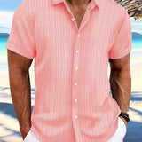 Owen | Relaxed Fit Gestreiftes kurzärmeliges Sommerhemd