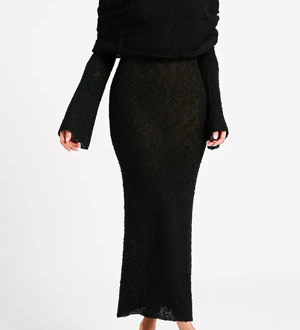 Emma | Bouclé Maxi Kleid Zendoo.de