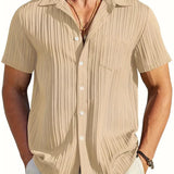 Ethan | Leichtes Kurzarm-Sommer-Faltenhemd