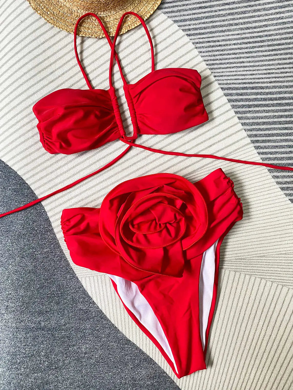 ROBINE | Bikini Mit Neckholder Und Blumendetail Zendoo.de