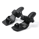 Elegante Sandaletten mit geflochtenem Riemen