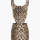 Savanna | Leo-Print Top & Minirock – Ein Statement-Look für selbstbewusste Frauen