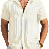 Ethan | Leichtes Kurzarm-Sommer-Faltenhemd