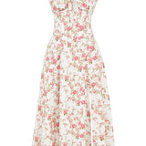 Anna | Fuchsia Taillenformendes Midikleid