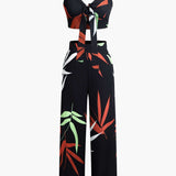 Bailey | Zweiteiler mit Knoten-Top & Bambusprint-Hose