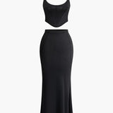 Amaya | Corsagen-Top & Maxirock – Ein Hauch von Glamour für besondere Anlässe