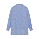 Leichter Zweiteiler aus Baumwollmix – Oversize Bluse & Shorts für Damen