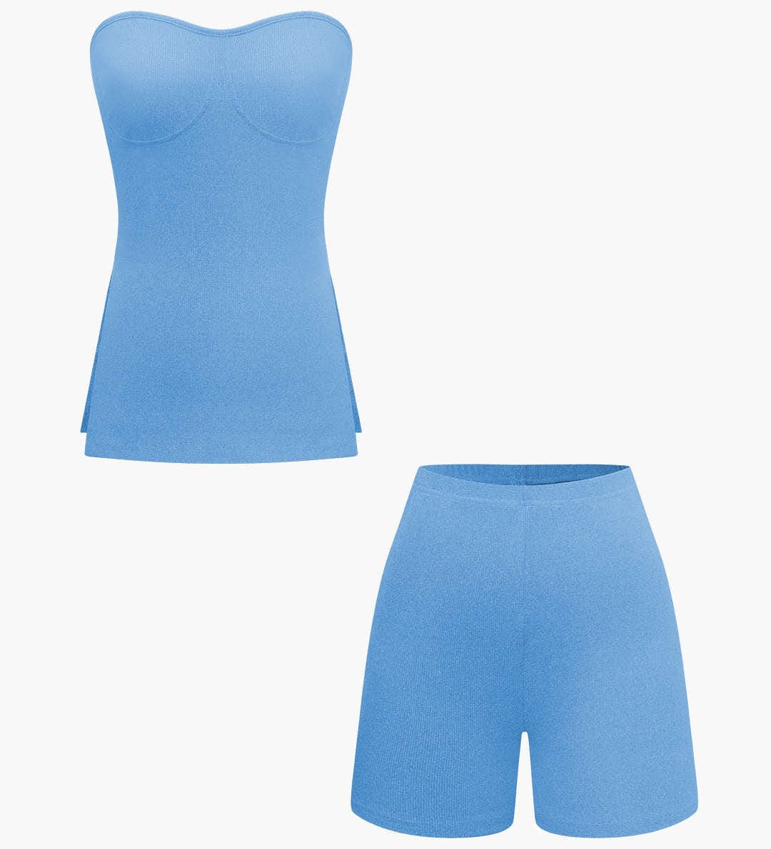 Athena | Elegantes Zweiteiler-Set mit Bustier-Top & Shorts