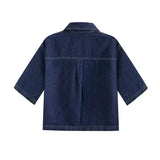 Xaveria | Denim Zweiteiler mit kurzärmeliger Jacke