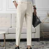 Walker | Hoch taillierte Slim Fit Business-Hose