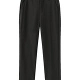 Kayden | All-Black Passendes Outfit mit Langer Ärmel Polohemd, hose & Wildleder-Loafer