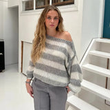 Anna | Lässiger Übergroßer Trui Zendoo.de