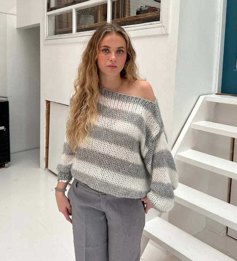 Anna | Lässiger Übergroßer Trui Zendoo.de