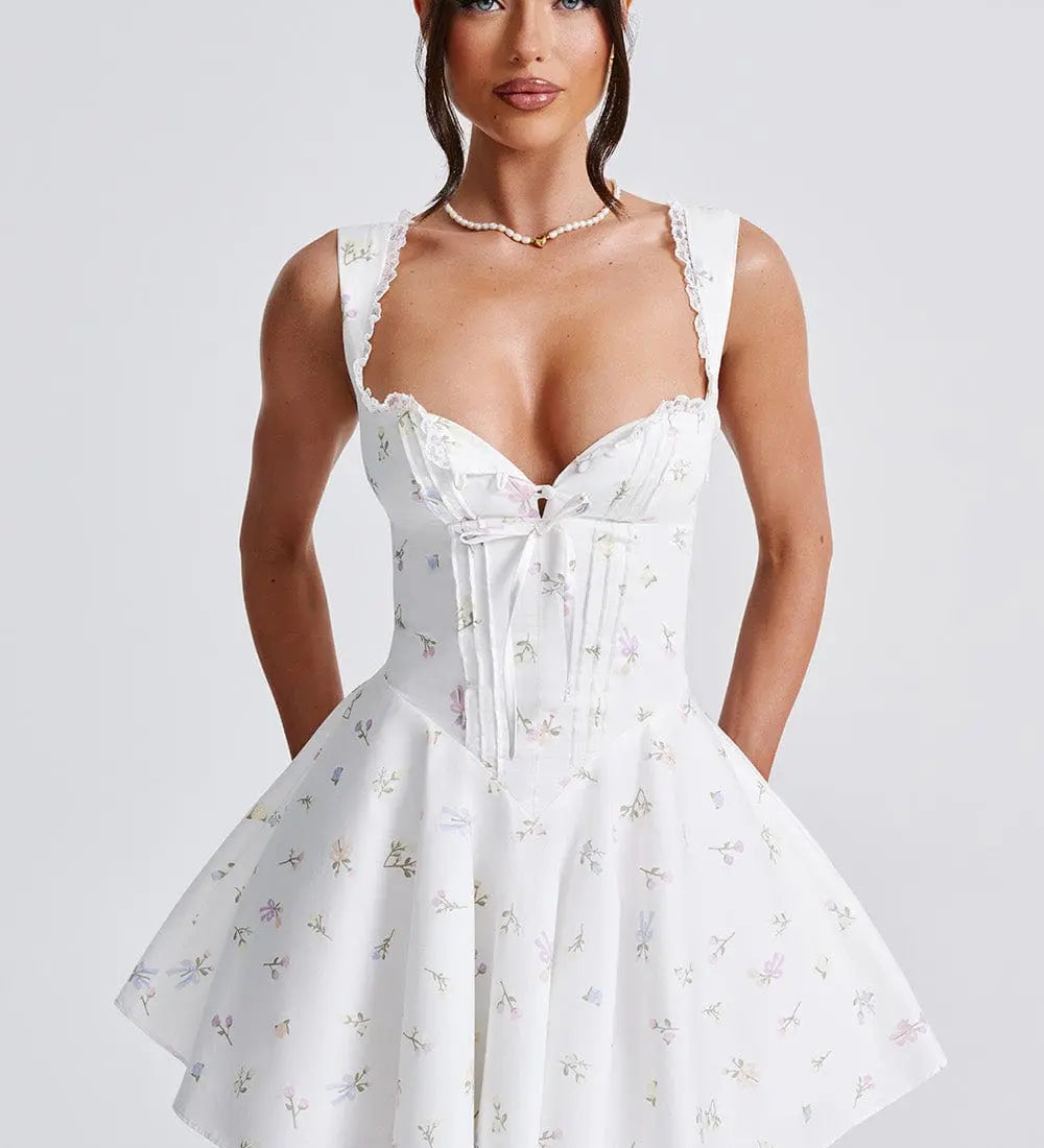 Alessia | Minikleid - Buntes Blumenprint Zendoo.de