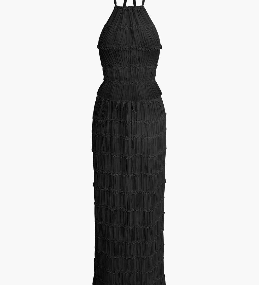 Elise | Romantisches Zweiteiler-Set mit Plissee-Top & Maxirock